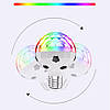 Обертова на 360° світлодіодна лампа Футбольний М'яч, Е27, 6 Вт, RGB / Диско-лампа для вечірки з обертанням, фото 6