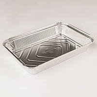 Контейнер з кришкою з харчової алюмінієвої фольги SP86 L (315х215х42 мм) 50шт/уп, 8 уп/ящ