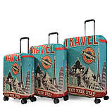 Чохол для валізи Польща середній М (дайвінг) пригода/Fly 471-24, фото 7