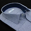 Сорочка чоловіча, прямого покрою, з довгим рукавом, FITMENS FS-003406 LACIVERT 90% бавовна 10% поліестер M(Р), фото 3