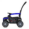 Дитячий квадроцикл з батьківською ручкою та мотором Bambi Racer M 4803EL-4 синій, фото 3