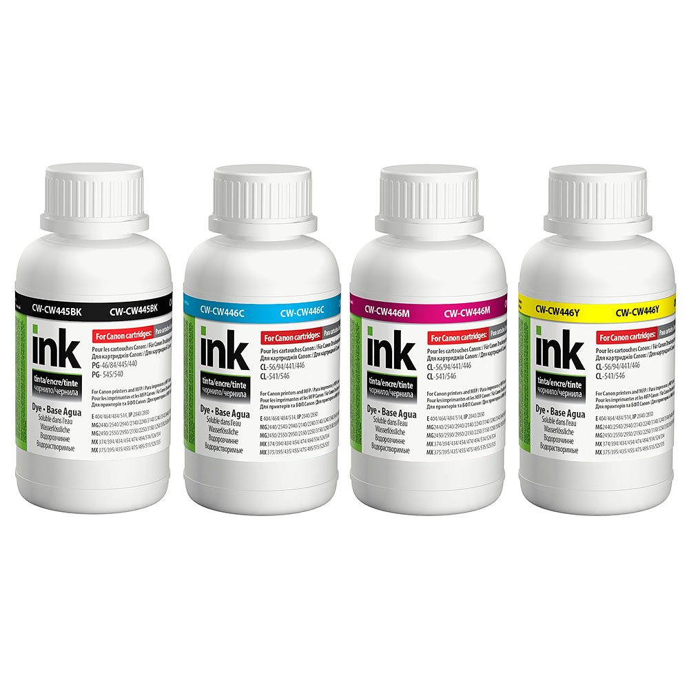 Комплект чорнил ColorWay до Canon PG-445/CL-446 4 x 200 ml (CW-CW445/CW446SET02)