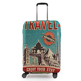 Чохол для валізи Польща середній М (дайвінг) пригода/Fly 471-24