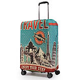 Чохол для валізи Польща середній М (дайвінг) пригода/Fly 471-24, фото 3