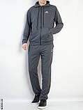 3550-33 Спортивний костюм чоловічий пряма штанина двонитка норма (5 од: 48,50,52,54,56), фото 5