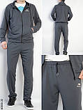 3550-33 Спортивний костюм чоловічий пряма штанина двонитка норма (5 од: 48,50,52,54,56), фото 6