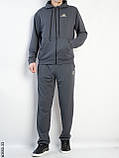 3550-33 Спортивний костюм чоловічий пряма штанина двонитка норма (5 од: 48,50,52,54,56), фото 4