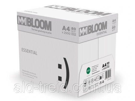 Папір офісний А4 80г/м2 (500арк) Bloom Essential (клас С) * Ящик (5 пачок)