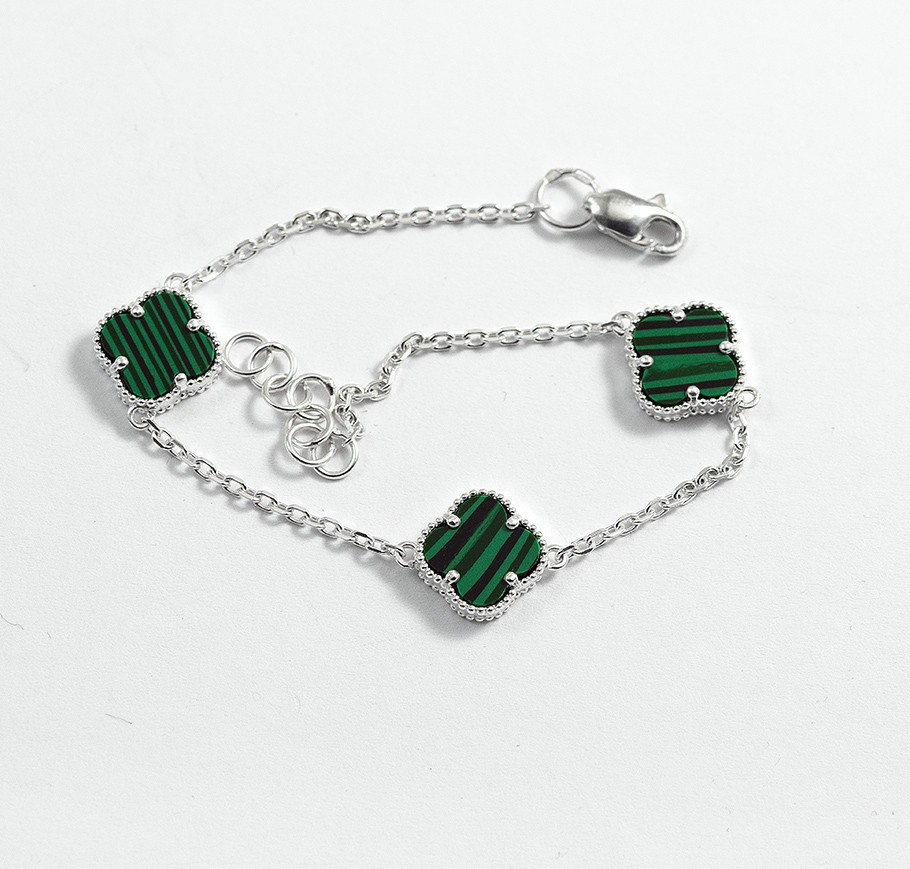 Срібний Браслет із Малахітом, фото 1