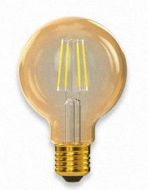 Лампа з гарантією Люксель G80 filament golden 5w E27 2500K (077-HG) LUXEL