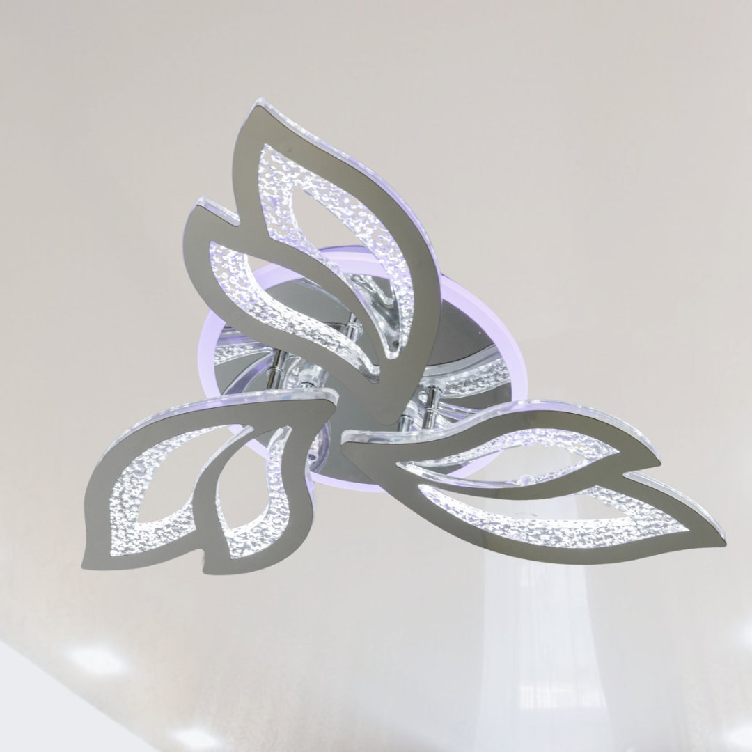 Люстра Лед на кухню Diasha 55W до 12 м² колір Хром 2455/3HR 3col dim, фото 1