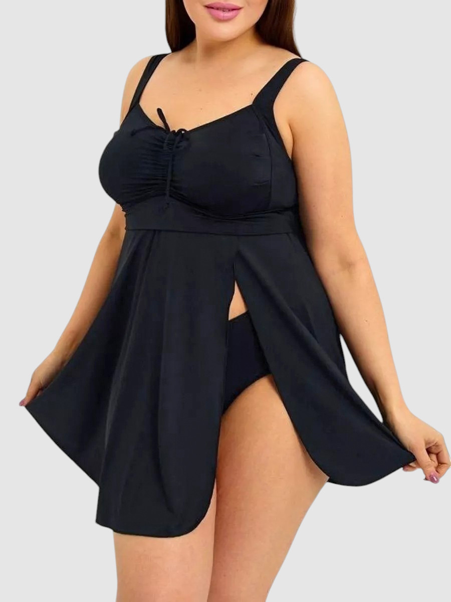 Танкіні плавки топ із закритою спиною  Fuba 25043-1 чорний 48 50 52 54 56 розмір