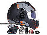 Шолом модулярний LS2 FF906 ADVANT CODEX MATT BLACK TITANIUM, фото 6