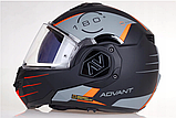 Шолом модулярний LS2 FF906 ADVANT CODEX MATT BLACK TITANIUM, фото 8