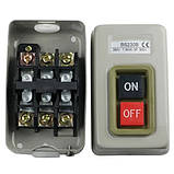 Пост кнопковий BS230B 16A в корпусі метал пуск-стоп 3P 500B фіксацією 4116, фото 2