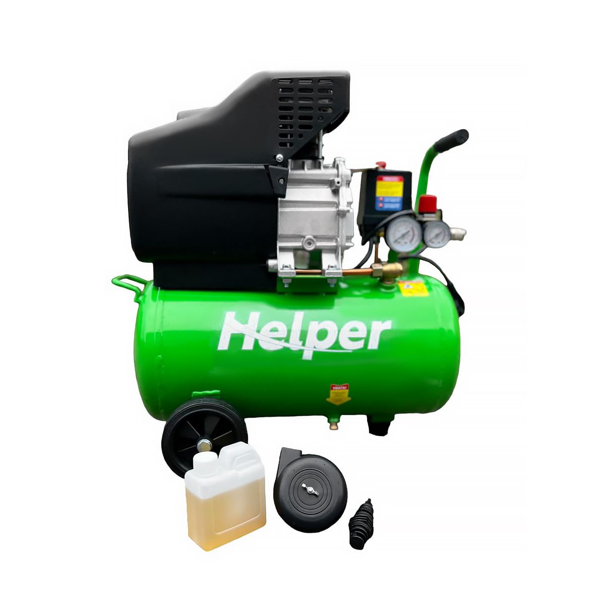 Компресор масляний Helper HPAC-24L 1,8 кВт, 24 л, 215 л/хв Компресор повітряний масляний, фото 1