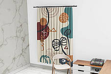 Штори з принтом «Абстрактний малюнок з фігурами. Abstract drawing with shapes», фото 3