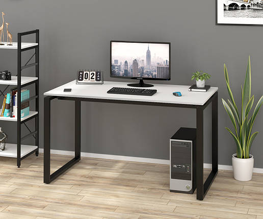 Письмовий стіл Loft design Q-135 Black Білий, фото 1