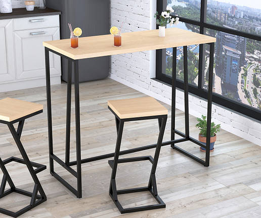 Барний стіл BS-125 Loft Design Дуб Борас, фото 1