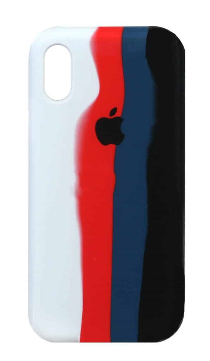 Силіконовий чохол для iPhone XR - Rainbow (Веселка), Різнокольоровий