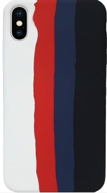 Силіконовий чохол для iPhone XS / X - Rainbow (Веселка), Різнокольоровий, фото 1