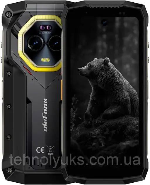 Смартфон Ulefone Armor Mini 20 4G 8/256GB Black NFC (Global), 6200mAh, 64+50/32Мп, 4.7'' IPS, Helio G99, IP69K, фото 1