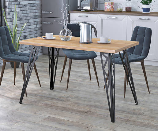 Стіл обідній Техно Loft Design Дуб Крафт золотий, фото 1