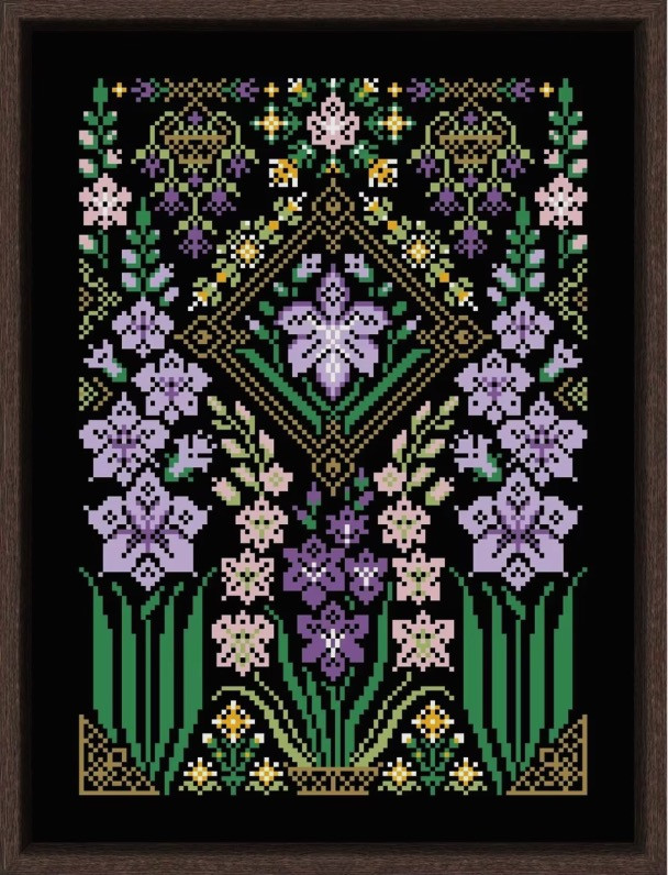 Набір для вишивання БЕЗ нанесеної на канву схеми "Gladioli". AIDA 14CT printed, 26*34 см, фото 1