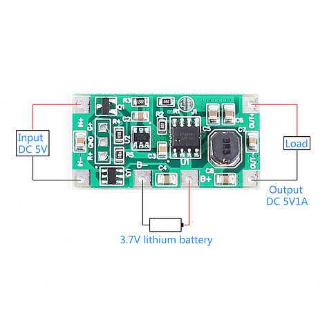 Модуль зарядний DC 5V Charging Step Up Booster Module for 18650 Lithium Battery UPS Voltage Converter, фото 1
