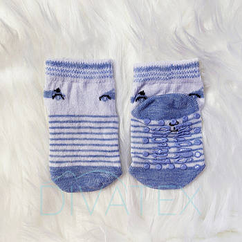 Шкарпетки для малюків Смужки (білий/блакитний)