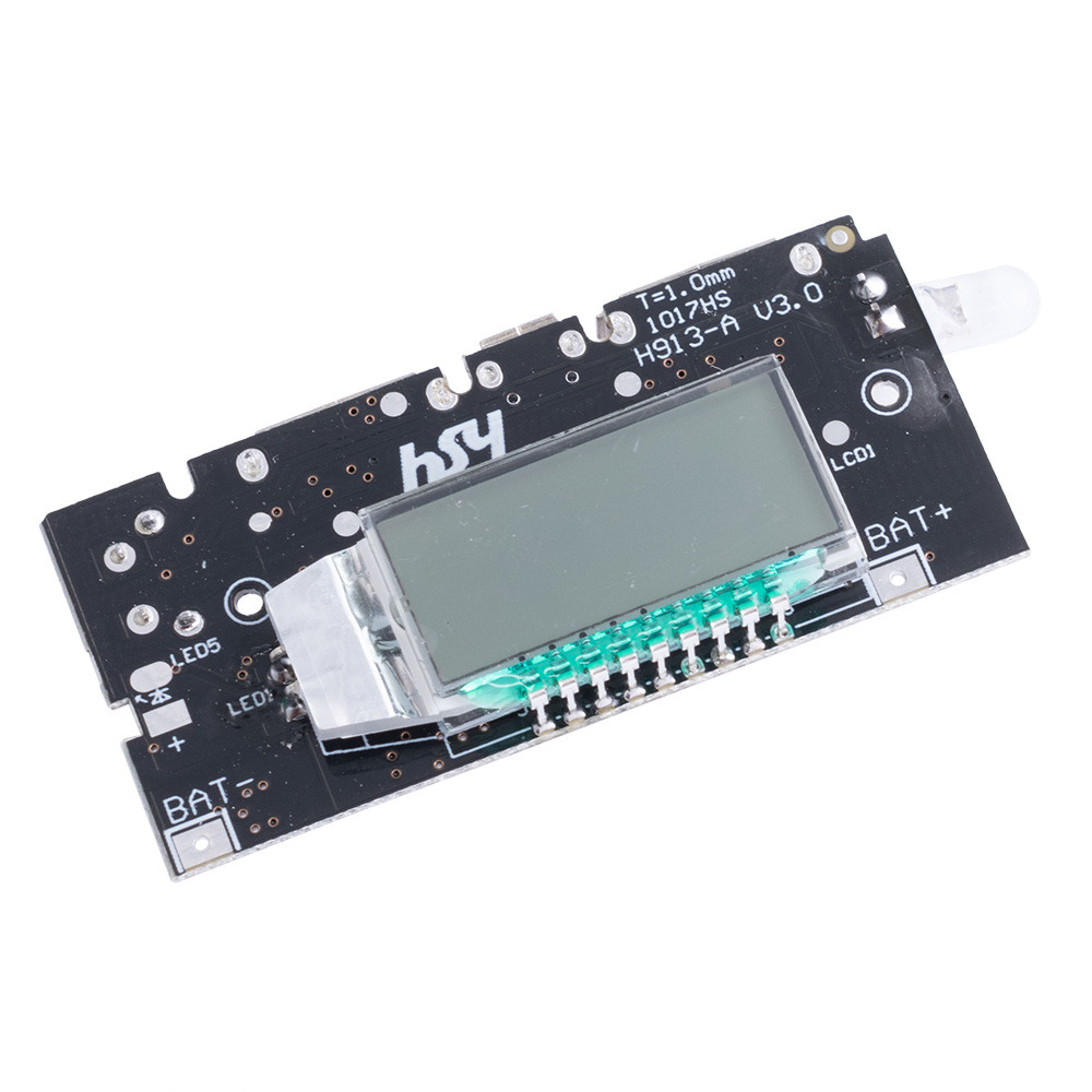 Модуль PowerBank з LCD-дисплеєм 5V 2.1A/5V 1A