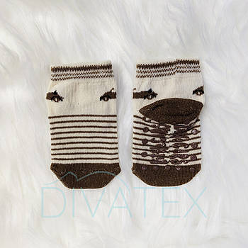 Шкарпетки для малюків Смужки (бежевий/коричневий)