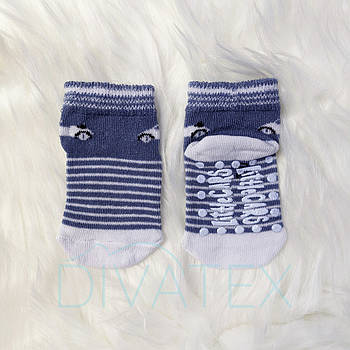 Шкарпетки для малюків Смужки (білий/синій)