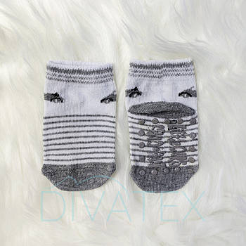 Шкарпетки для малюків Смужки (білий/сірий)