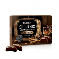Цукерки в коробці Roshen Shooters Whiskey з віскі 150 грамів
