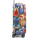 Чохол для валізи Польща великий L тканина (дайвінг) марки/Fly 371-28, фото 4