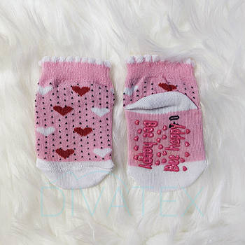 Шкарпетки для малюків Сердечки (рожевий)
