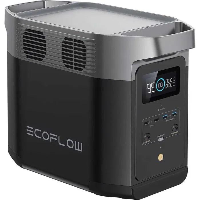 Портативна зарядна станція EcoFlow DELTA 2 1800W/1024Wh, Електростанція 4 розетки 220 В, із заряджанням від сонячної панелі