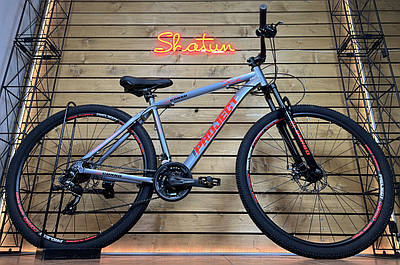 Велосипед гірський спортивний 26" Corso Project R-26582 сіро-червоний на зріст 130-145 см УЦІНКА ПОДРЯПИНИ НА РАМІ