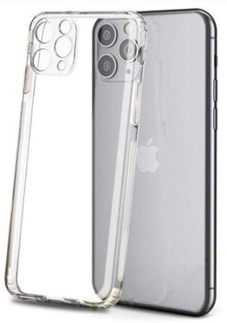Силіконовий чохол для iPhone 11 Pro Max - Прозорий (із заглушками)