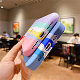 Силіконовий чохол для iPhone 12 Pro Max - Rainbow, Різнокольоровий / Рожевий, фото 6