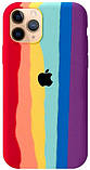 Силіконовий чохол для iPhone 11 Pro Max - Rainbow (Веселка), Різнокольоровий, фото 3