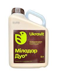 Гербицід Миладар Дуо (5л) Мезотріон, 100 г/л + нікосульфурону, 45 г/л. На кукурудзу (Укравіт)