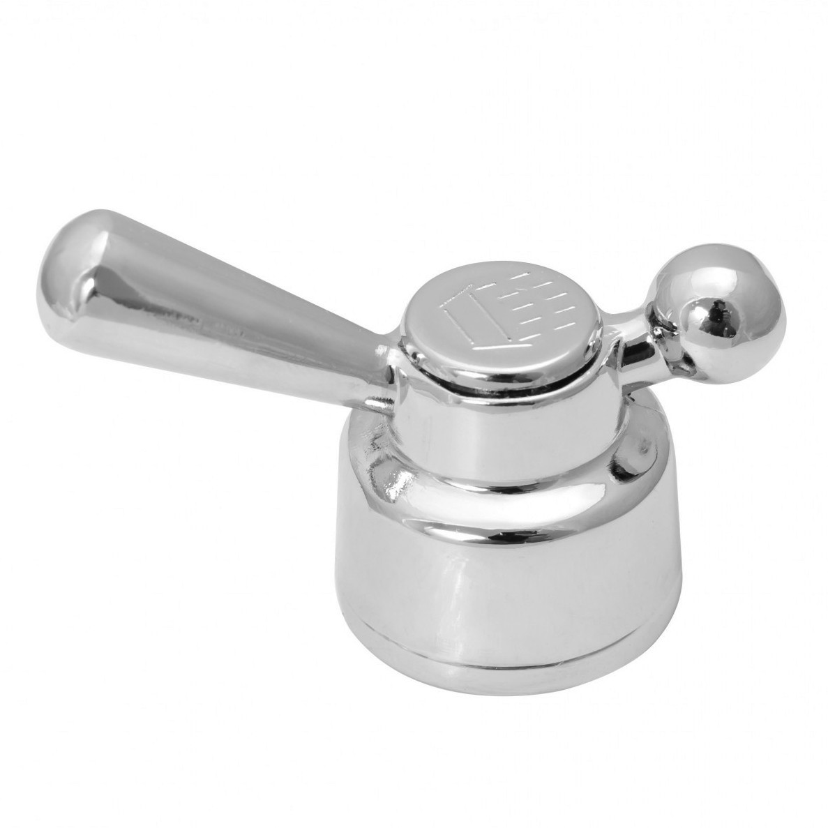 Ручка кульового перемикання на душ Valve J.G. великий шліц 20 хром метал, фото 1