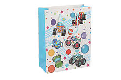 Подарунковий пакет Машини з 3Д ефектом 23х18х8см