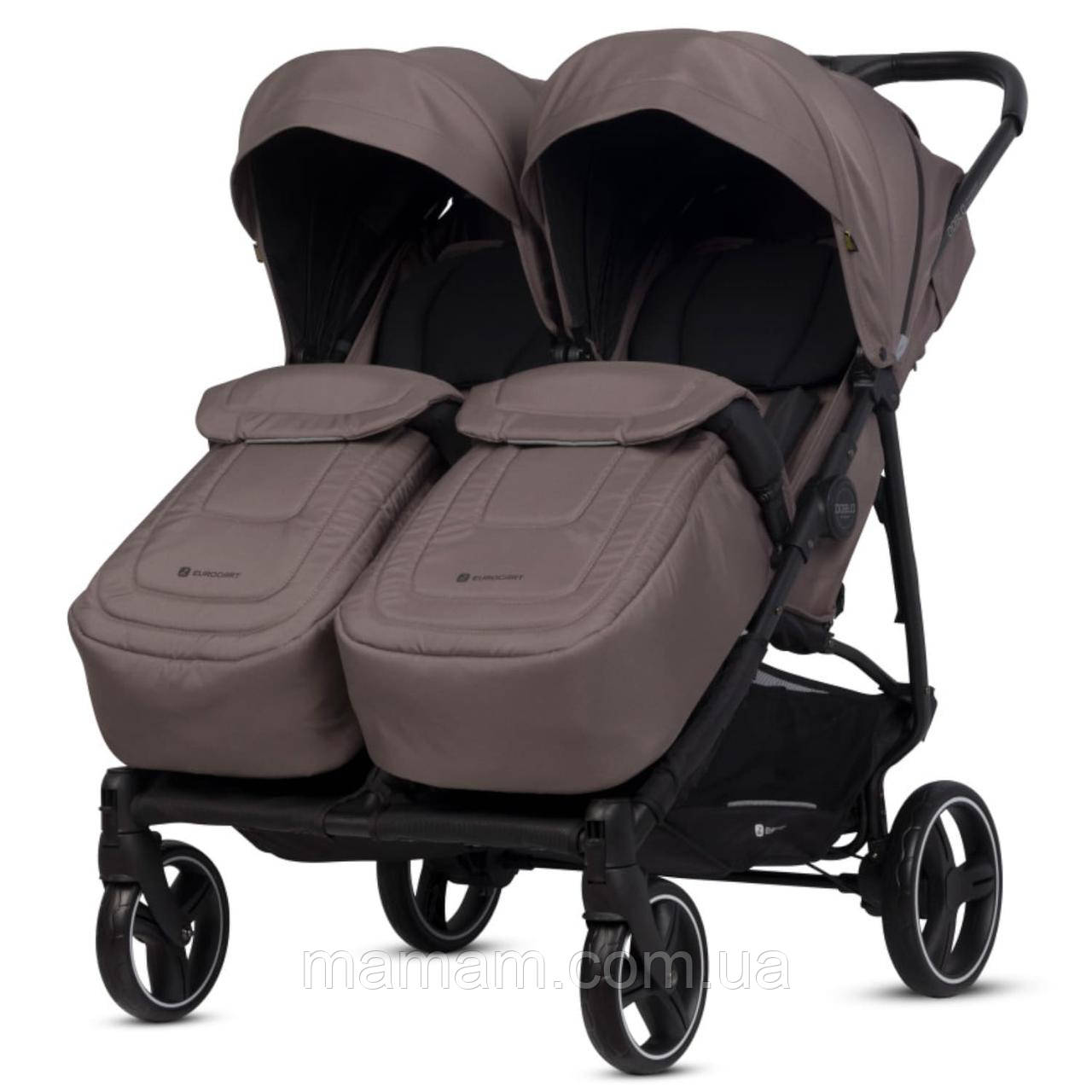 Прогулянковий візок для двійні Euro-Cart Doblo Taupe, фото 1