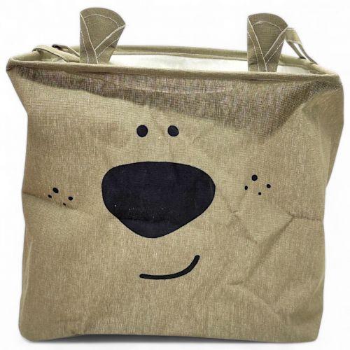 Кошик для іграшок, тканинний (сіро-зелений), фото 1