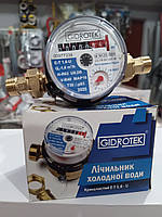 GIDROTEK Е-Т 1,6-U Лічильник води Холодна вода/водомір. З гайками та штуцерами.