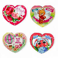 Валентинка, міні, 6 см, подвійна (різні види в асортименті)