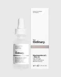 Сироватка для обличчя з ніацинамідом і цинком The Ordinary Niacinamide 10% + Zinc PCA 1%, 30 мл